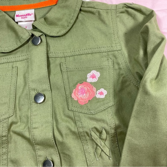 NWT Nannette floral 3pc set- jacket, tee and leggings size 5 - Picture 2 of 11